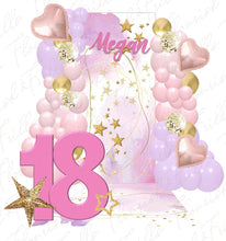 Load image into Gallery viewer, Pink and Purp Hearts and Stars